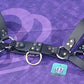Premade Biothane H-Harness Size 1 All Black 🖤