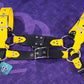 Premade Biothane H-Harness Size 1.5 Black and Yellow