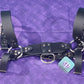 Premade Biothane H-Harness Size 2 All Black 🖤