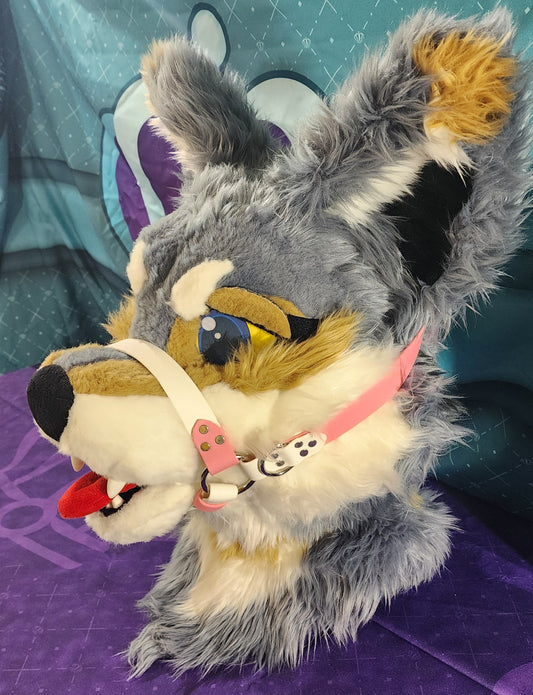 Pre-Made Fur Suit Biothane muzzle